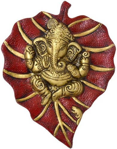 Leaf Ganesh Wall HangingA