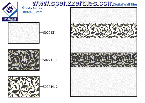 12X18 Glossy Wall Tiles