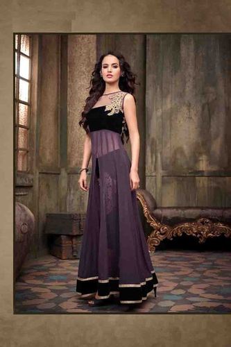 Party wear long designner suit