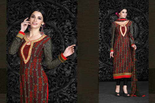Crape style lovely suit
