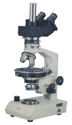 Trinocular Polarising Microscope - 140 mm Diameter Working Stage | Halogen Light Source, Widefield WF-10x Eyepieces, Precision Focusing Mechanism for Crystallography and Petrography