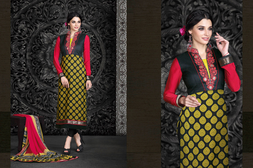 Crape style lovely suit