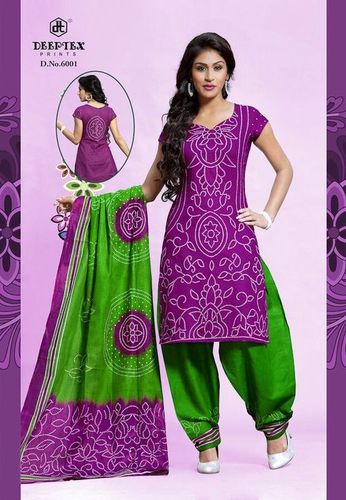 deeptex bandhani Printed Dress Material