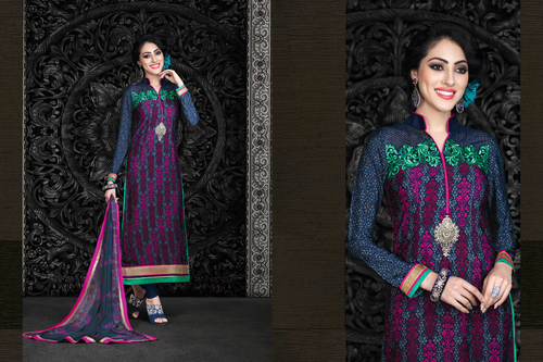 Crape style lovely suit