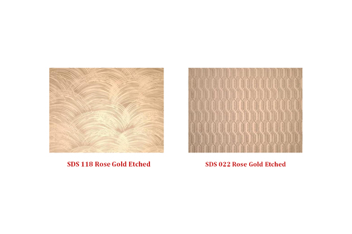 Custom Rose Gold Etching