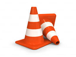 Safety Cone - PVC Material, 750 mm Height, 300x300 mm Base Size, Orange Color | Durable, High Visibility, Lightweight, Easy Setup, Traffic Control
