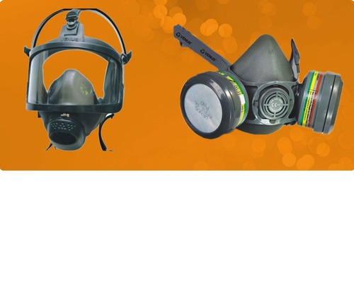 Gas Mask - Silicone & Plastic, One Size, Black | Durable Material, Easy Use, Respiratory Protection, Secure Fit, Toxic Gas Filter