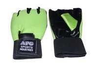Multicolour Apg Green Net Gym Gloves