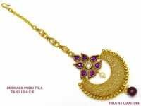 Purple Colour Chand Tika