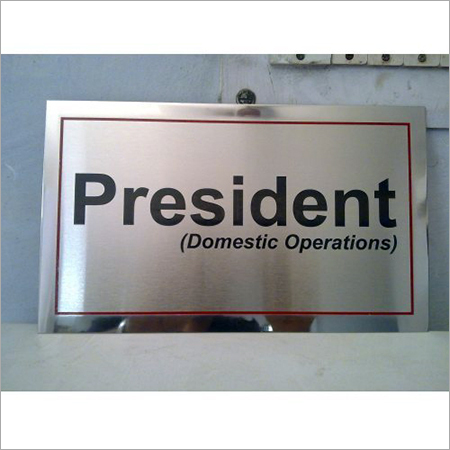 Stainless Steel Name Plates