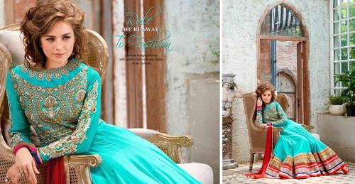 Georgette Anarkali Long Dress