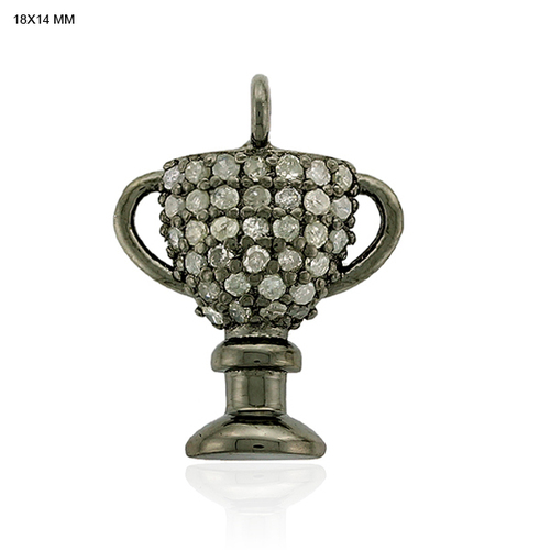 Diamond Trophy Design Charm Pendant