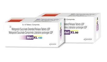 Met XL 100mg - White Tablet, 100mg, Blister Pack | Extended Release, Oral, Once Daily