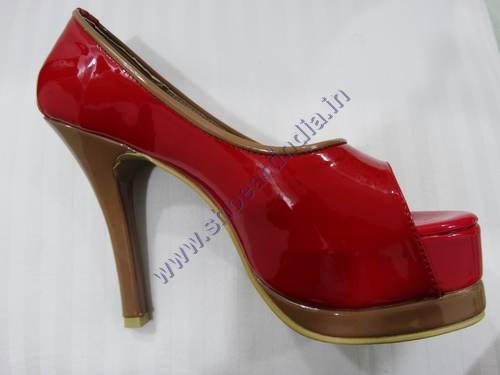 Attractive Red High Heel Ladies Sandals