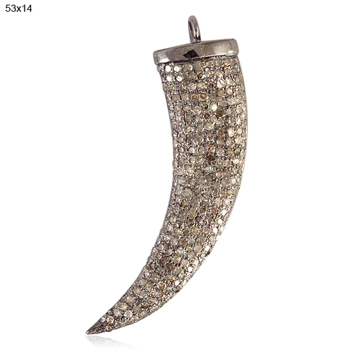 Diamond Tiger Tooth Pendant
