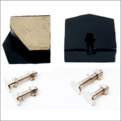 Parking Brake Pad Kit - Rubber Metal, Black, 2 Pads 4 Fasteners | Reliable Stopping, Easy Installation, Precise Fit, Durable Material