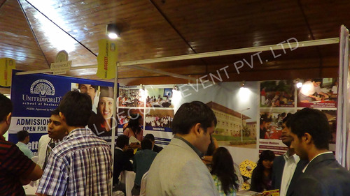 Education Fair Rajpath-2013 - Fabric and Wood Medium-Large Scale, LED and Incandescent Lighting, Professional Event Setup