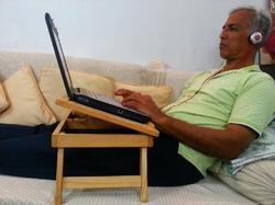 Portable Foldabe Wooden Bedtop Laptop Table