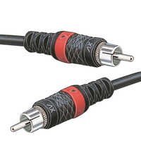 Rca Plug - Abs Plastic & Copper, Black And Red Colors, Signal Transmission Up To 100 Mhz | Suitable For Home Audio Systems & Gaming Consoles