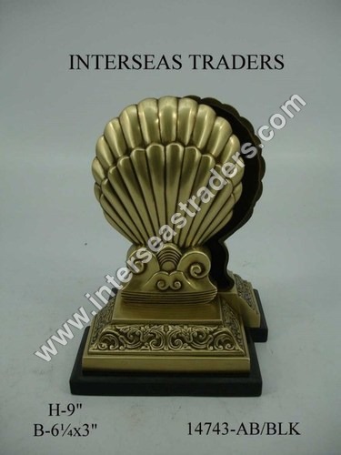 Brass Shell Book ends