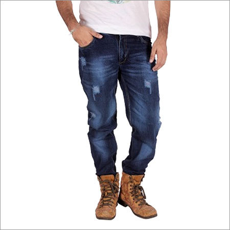Mens Navy Blue Jeans