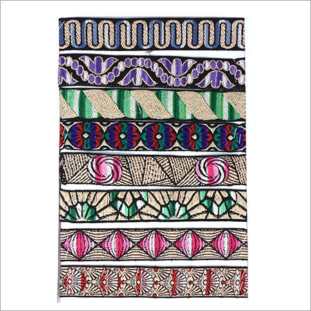 Digital Printed Lace - Polyester, Customizable Length, Variable Width | Vibrant Prints, Durable, Soft Texture, Eco-Friendly