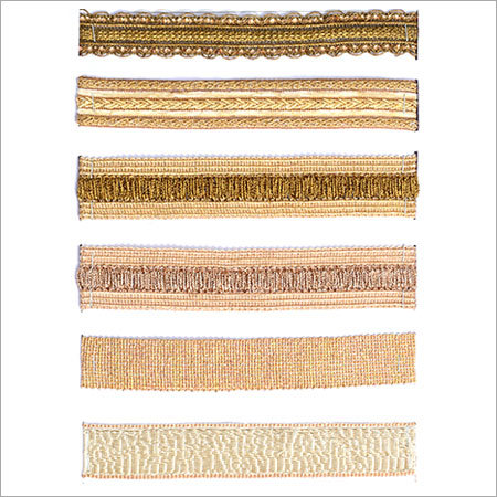 Custom Designer Lace - Jute Cotton Blend, Variable Width and Thickness, Beige | Customizable Designs, Versatile Applications, Durable Materials, Elegant Look, Wholesale Rolls