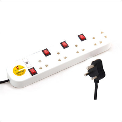 SPIKE GUARD 5 WAY INDIVIDUAL SWITCH WITH INDIAN SOCKETS(4.5MTR)