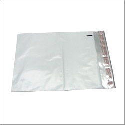 PP Courier Bags - PP Material, 12 X 16 Inch, White with Silver Sealing, Patch Handle | Waterproof, Biodegradable, High Tensile Strength, Tear Resistant