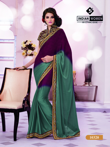 Latest Designer Sarees With Work Blouse