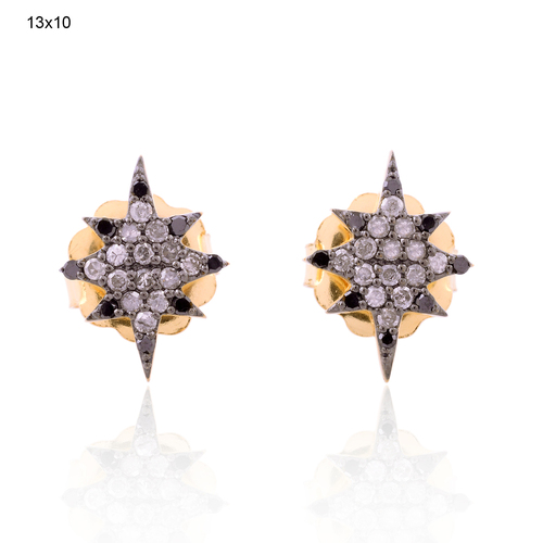 Diamond .925 Silver Stud Earrings