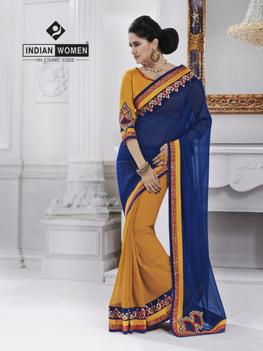 Half And Half Ladies Designer Saree