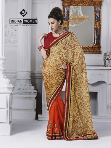 Half And Half Designer Saree Collection