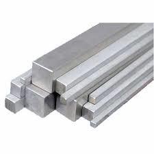 Mild Steel Square Bar - Polished Finish, Silver Color | Ideal for Construction Applications