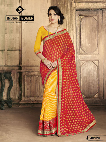 Red Viscose Designer Sarees Online Shopping