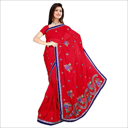 Designer Synthetic Sarees