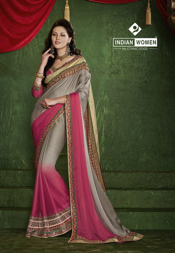 Shaded Heavy Work Designer Sarees