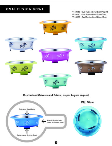 Pet Oval Fusion Bowl