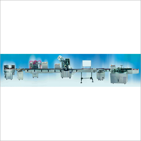 Silver Automatic Linear Bottling Line