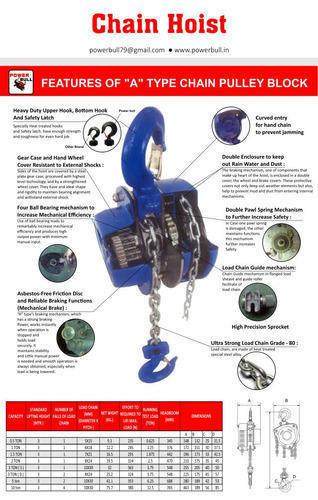 Manual Chain Pulley Block