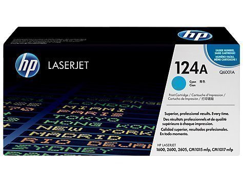 HP Q6001A 124A Cyan Laser Toner Printer Cartridge