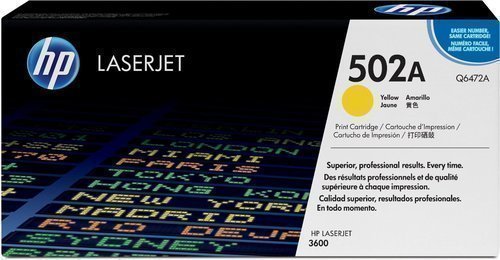 HP Q6472A 502A Yellow Laser Toner Printer Cartridge