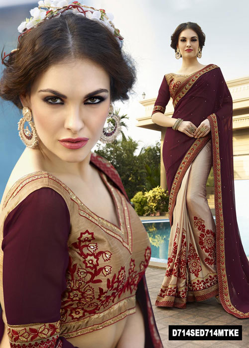 Latest Embroidery Saree