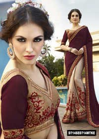 Latest Embroidery Saree