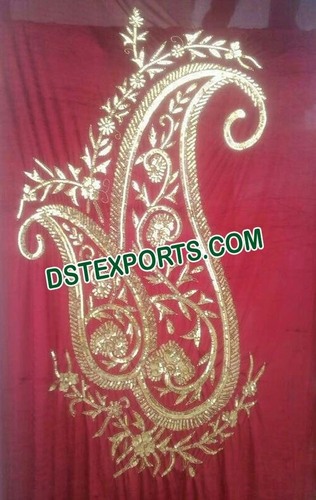 Wedding Embrodried Backdrop Panels - Fabric, Thread, Zari, Custom Size, Red | Elegant Design, Smooth Texture, Royal Look