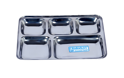 Stainless Steel Compartment Plates