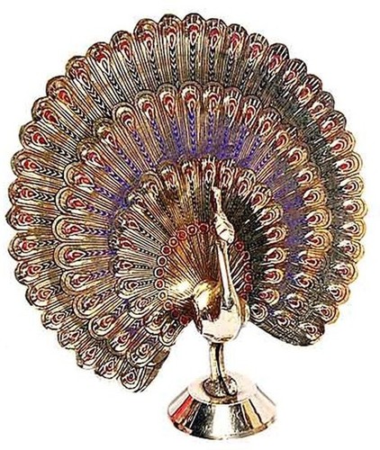 Brass Dancing Peacock Handicraft