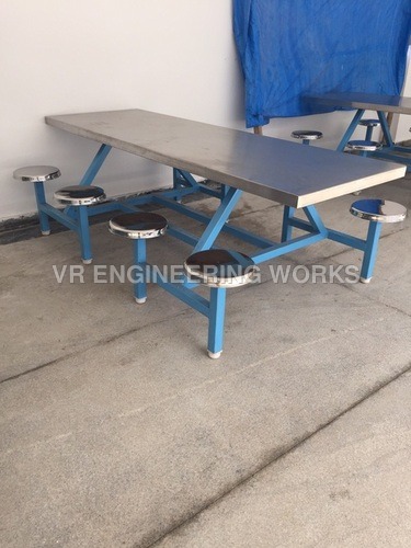 8 Seater Ss Canteen Dining Table