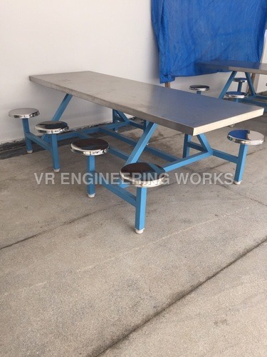 8 Seater SS Canteen Dining Table