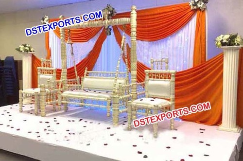 Wedding Sankheda Wooden Swing/Jhula